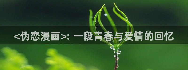 sss汗汗漫画：<伪恋漫画>: 一段青春与爱情的回忆