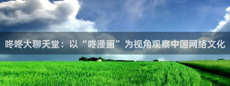 汗汗漫画在线观：咚咚大聊天堂：以“咚漫画”为视角观察中国网络文化